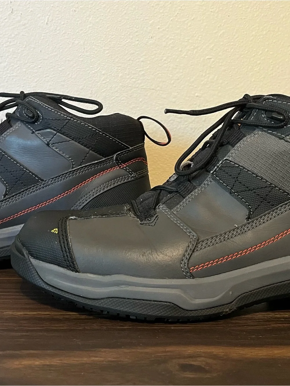 Ariat Men's Grey Waterproof Work Boots Size 12